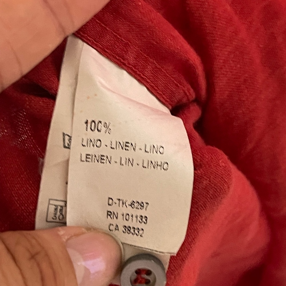 Ermenegildo Zegna Red Linen - Picture 4 of 5